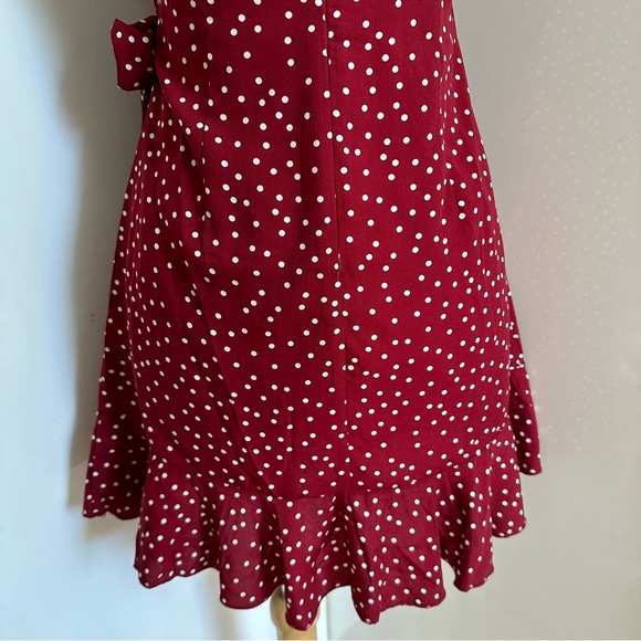 Princess Polly Caesura Mini Dress in Wine sz 4 - Picture 13 of 16